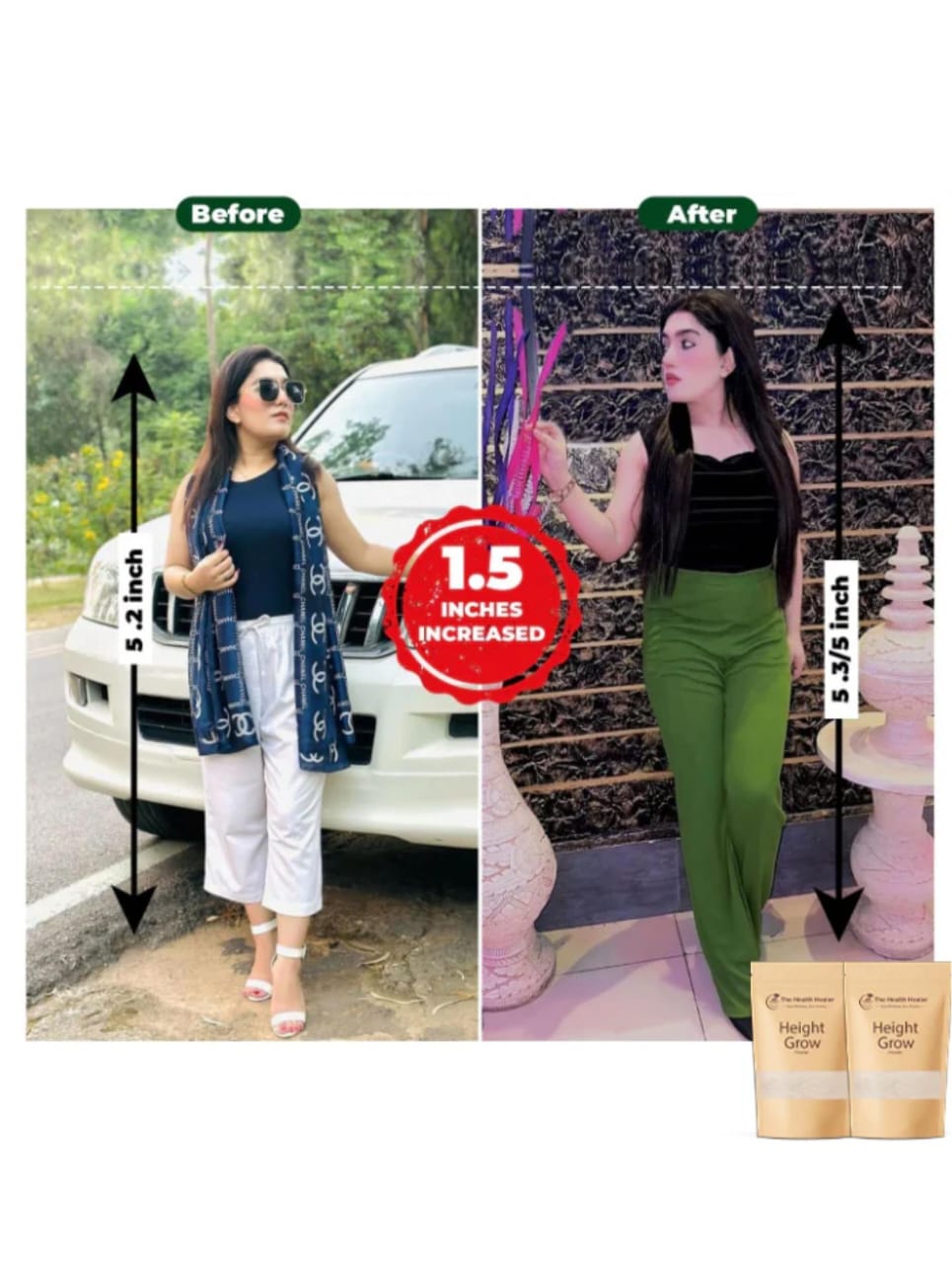 HEALTH HEALER HEIGHT GROW SUPPLEMENT BUY 1 GET 1 FREE